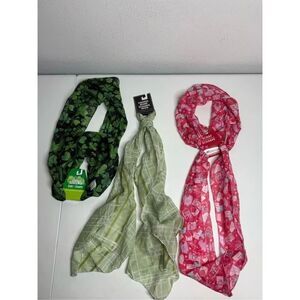 NWT Set of 3 Fashions Scarfs 2 regular/ 1 infinity (snood)